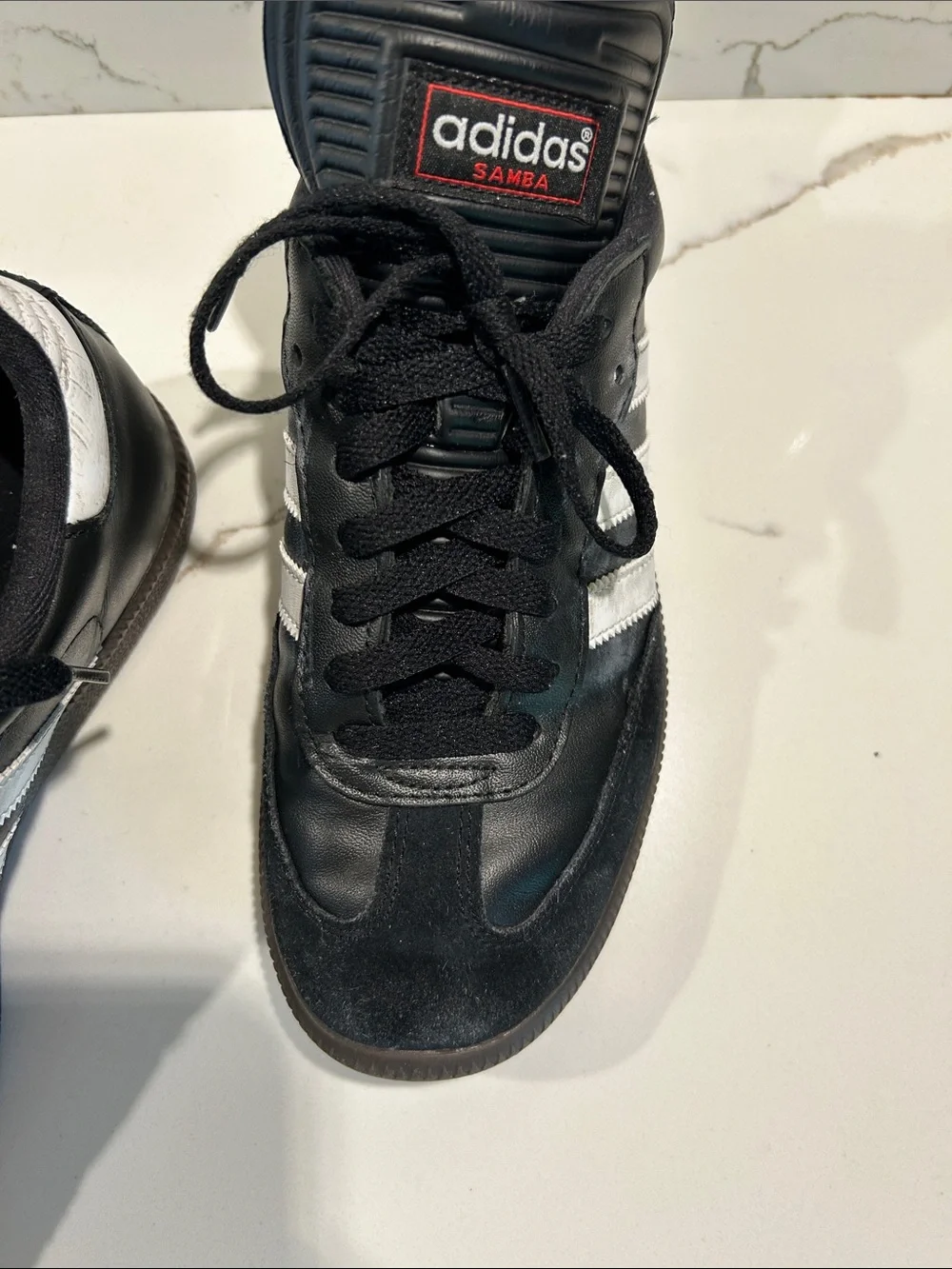 adidas Samba Black with White Stripes Sneakers - perfect treads